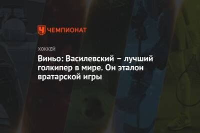 Андрей Василевский - Виньо: Василевский – лучший голкипер в мире. Он эталон вратарской игры - championat.com - Россия