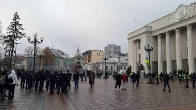 Антивакцинаторы снова перекрыли центр Киева - narodna-pravda.ua - Украина - Киев