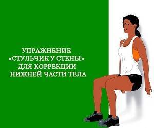 Упражнение «Стульчик у стены» для коррекции нижней части тела - goodnews.ua