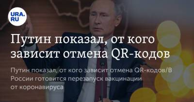 Владимир Путин - Владимир Андреев - Путин показал, от кого зависит отмена QR-кодов - ura.news - Россия