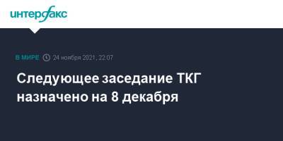 Борис Грызлов - Следующее заседание ТКГ назначено на 8 декабря - interfax.ru - Москва - Россия - Украина - ДНР - Донбасс
