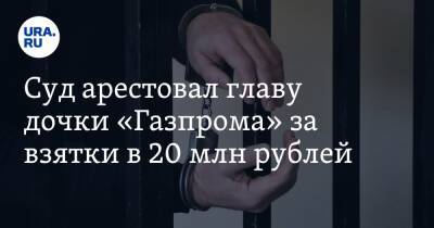 Суд арестовал главу дочки «Газпрома» за взятки в 20 млн рублей - ura.news - Москва - Россия - Сочи - Краснодар - Геленджик