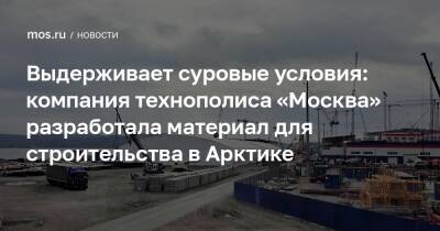 Выдерживает суровые условия: компания технополиса «Москва» разработала материал для строительства в Арктике - mos.ru - Москва - Арктика