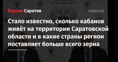 Стало известно, сколько кабанов живёт на территории Саратовской области и в какие страны регион поставляет больше всего зерна - nversia.ru - Саратовская обл. - Саратов - Самарская обл.