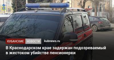 В Краснодарском крае задержан подозреваемый в жестоком убийстве пенсионерки - kubnews.ru - Краснодарский край - Славянск