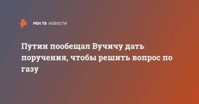Владимир Путин - Дмитрий Песков - Александр Вучич - Путин пообещал Вучичу дать поручения, чтобы решить вопрос по газу - ren.tv - Москва - Россия - Сочи - Сербия - Белград