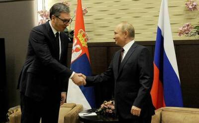 Владимир Путин - Александр Вучич - Александар Вучич - Сербский президент Вучич договорился с Путиным о сохранении цены на газ для Сербии на уровне в $270 - argumenti.ru - Россия - Сочи - Сербия - Белград