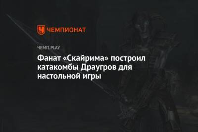 Фанат «Скайрима» построил катакомбы Драугров для настольной игры - championat.com