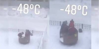 Поляков поразили якутские дети, вышедшие кататься на карусели при -48˚C - ruposters.ru - Польша - респ. Саха