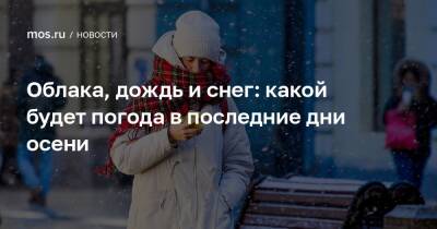 Облака, дождь и снег: какой будет погода в последние дни осени - mos.ru - Москва