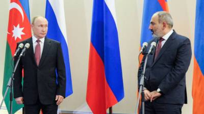 Владимир Путин - Никол Пашинян - Пашинян на встрече с Путиным отметил роль России в стабилизации ситуации в Нагорном Карабахе - mir24.tv - Россия - Сочи - Армения