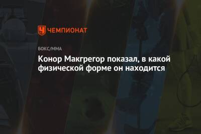 Дастин Порье - Конор Макгрегор - Диас Нейт - Конор Макгрегор показал, в какой физической форме он находится - championat.com - Ирландия