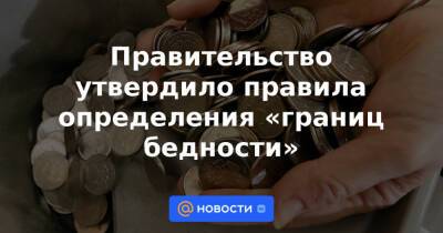 Правительство утвердило правила определения «границ бедности» - news.mail.ru - Россия