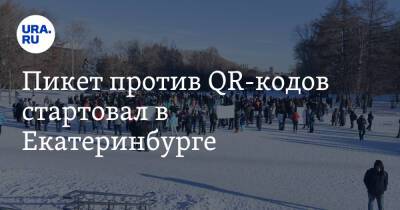Пикет против QR-кодов стартовал в Екатеринбурге. Легендарный журналист стал участником первой стычки - ura.news - Россия - Екатеринбург