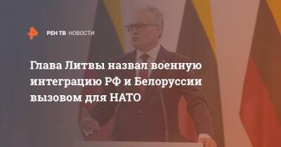 Йенс Столтенберг - Гитанас Науседа - Глава Литвы назвал военную интеграцию РФ и Белоруссии вызовом для НАТО - ren.tv - Россия - Белоруссия - Литва - Вильнюс