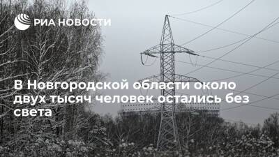 В Новгородской области около двух тысяч человек остались без света из-за снегопада - ria.ru - Санкт-Петербург - Новгородская обл.