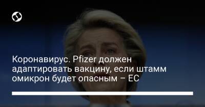 Йенс Столтенберг - Коронавирус. Pfizer должен адаптировать вакцину, если штамм омикрон будет опасным – ЕС - liga.net - Украина - Латвия - Ляйен