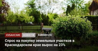 Дмитрий Алексеев - Спрос на покупку земельных участков в Краснодарском крае вырос на 23% - kubnews.ru - Россия - Крым - Краснодарский край - Калининградская обл.