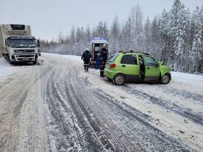 Под Ухтой после столкновения с большегрузом погибла водитель Daewoo Matiz - komiinform.ru - респ. Коми - Сыктывкар