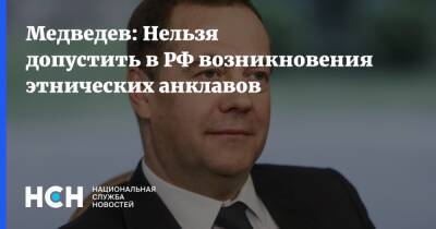 Дмитрий Медведев - Медведев: Нельзя допустить в РФ возникновения этнических анклавов - nsn.fm - Россия