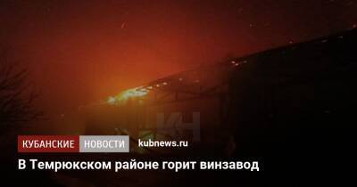 В Темрюкском районе горит винзавод - kubnews.ru - Краснодарский край - Темрюк