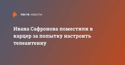 Борис Клин - Иван Сафронов - Ивана Сафронова поместили в карцер за попытку настроить телеантенну - ren.tv - Москва