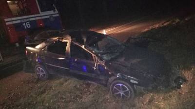 В Воложинском районе спасатели деблокировали водителя после ДТП - belta.by - Белоруссия - Минск - район Воложинский