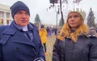 Надежда Савченко - "Нужно бороться": на митинг антивакцинаторов под ОП пришла Савченко - korrespondent.net - Украина