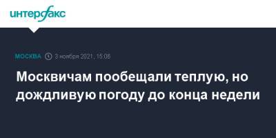 Москвичам пообещали теплую, но дождливую погоду до конца недели - interfax.ru - Москва - Россия