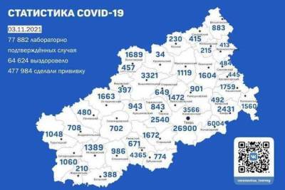 В 28 районах Тверской области зарегистрировали новые случаи заражения коронавирусом - tver.mk.ru - Тверь - Тверская обл. - район Бологовский