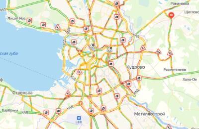 А вот так выглядят заснеженные КАД и ЗСД с высоты птичьего полета - neva.today - Санкт-Петербург