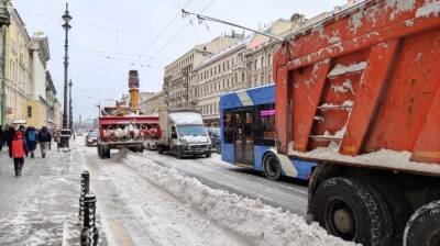 Пробки в Петербурге из-за неубранного снега достигли 10 баллов - abnews.ru - Санкт-Петербург