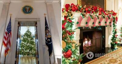 Джилл Байден - Рождество и Новый год: первая леди США Джилл Байден показала, как она украсила Белый дом - фото - obozrevatel.com - США