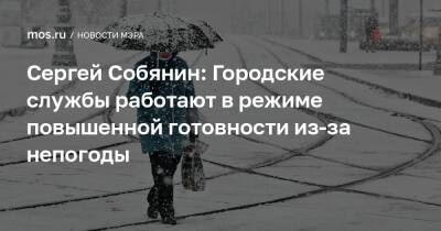 Сергей Собянин - Сергей Собянин: Городские службы работают в режиме повышенной готовности из-за непогоды - mos.ru - Москва