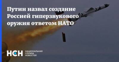 Владимир Путин - Путин назвал создание Россией гиперзвукового оружия ответом НАТО - nsn.fm - Москва - Россия - Украина - Ракеты