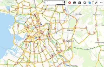 Петербург снова кроваво-красный и все еще в снегу - на дорогах 9 баллов - neva.today - Санкт-Петербург