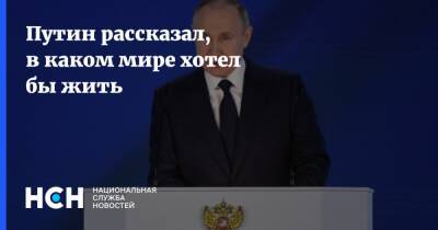 Владимир Путин - Андрей Костин - Путин рассказал, в каком мире хотел бы жить - nsn.fm - Россия - Экология