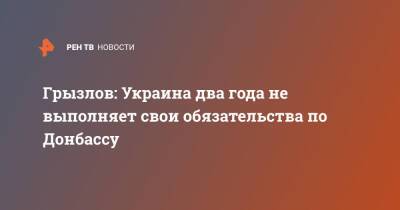 Борис Грызлов - Грызлов: Украина два года не выполняет свои обязательства по Донбассу - ren.tv - Россия - Украина - Германия - Франция - Донбасс