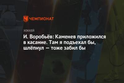 Илья Воробьев - И. Воробьёв: Каменев приложился в касание. Там я подъехал бы, шлёпнул — тоже забил бы - championat.com