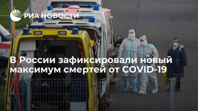 В России зафиксировали новый максимум смертей от COVID-19 - ria.ru - Москва - Россия - Санкт-Петербург - Московская обл.