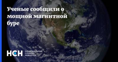 Ученые сообщили о мощной магнитной буре - nsn.fm - Россия