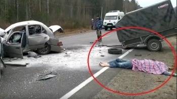 Опубликованы страшные кадры кровавого ДТП в Вологодской области - vologda-poisk.ru - Вологодская обл. - Мурманская обл.