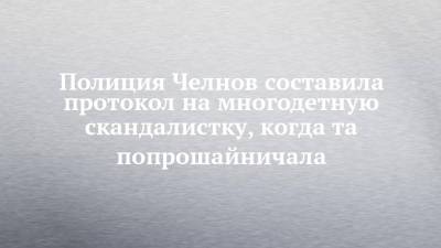 Агина Алтынбаева - Полиция Челнов составила протокол на многодетную скандалистку, когда та попрошайничала - chelny-izvest.ru - Россия - Набережные Челны - Зябнуть