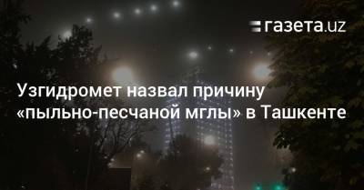 Узгидромет назвал причину «пыльно-песчаной мглы» в Ташкенте - gazeta.uz - Узбекистан - Ташкент
