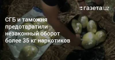 СГБ и таможня предотвратили незаконный оборот более 35 кг наркотиков - gazeta.uz - Россия - Казахстан - Узбекистан - Киргизия - Таджикистан - Туркестан