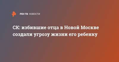 Юлия Иванова - СК: избившие отца в Новой Москве создали угрозу жизни его ребенку - ren.tv - Москва - Россия