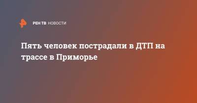 Пять человек пострадали в ДТП на трассе в Приморье - ren.tv - Россия - Приморье край - Хабаровск - Владивосток