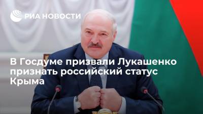 Владимир Путин - Александр Лукашенко - Михаил Шеремет - Депутат Госдумы призвал Лукашенко признать российский статус Крыма и войти в историю - ria.ru - Россия - Крым - Симферополь - Белоруссия - Севастополь