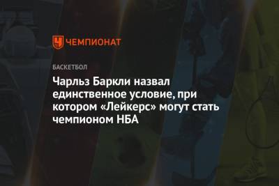 Джеймс Леброн - Энтони Дэвис - Чарльз Баркли - Чарльз Баркли назвал единственное условие, при котором «Лейкерс» могут стать чемпионом НБА - championat.com - Лос-Анджелес - Юта