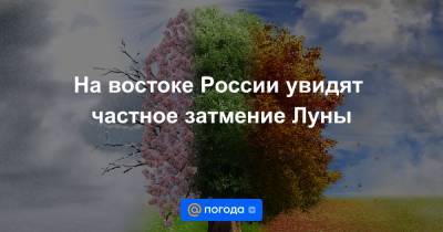 Анна Лысенко - На востоке России увидят частное затмение Луны - news.mail.ru - Россия - Австралия - Чукотка